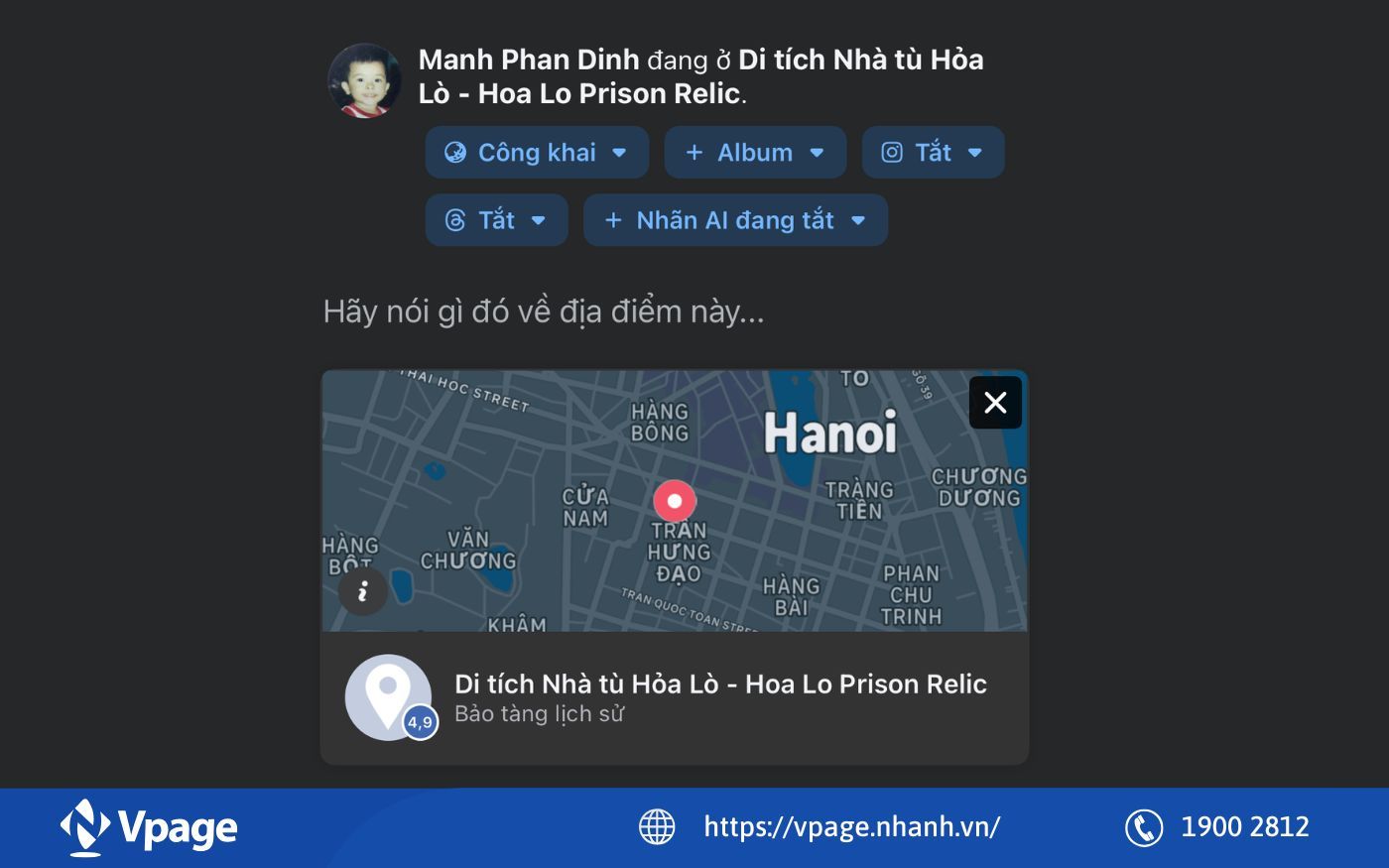 Check-in Facebook